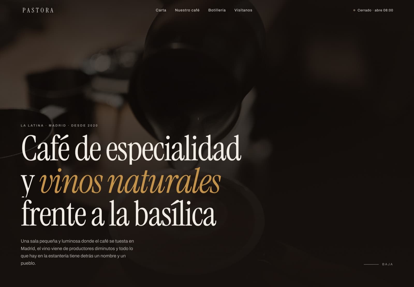 Concept demo Devigo built for Pastora, Madrid